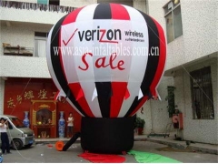 Various Styles Rooftop Balloon with Banners for Sales Promotions