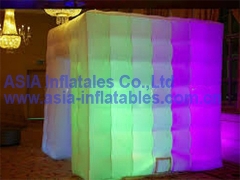 Iluminación inflable cubo tienda