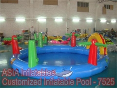 Piscina inflable patio trasero