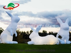 Inflatable easter bunny with led light