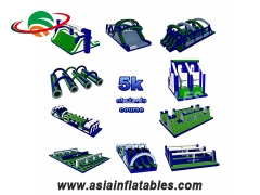 Buy Various Outdoor Inflatable 5K meters adult obstacles giant inflatable obstacle course