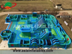 Gymnastics Inflatable Tumbling Mat, Factory Price Inflatable Outdoor Bouncer Slide Playground Theme Parks