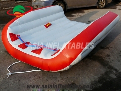 Elegante 2 personas deportes acuáticos plataforma flotante inflable flyingtube remolcable