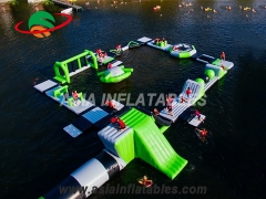 Customized Floating Water Park Inflatable Aqua Playground for Sea. Top Quality, 3 years Warranty.