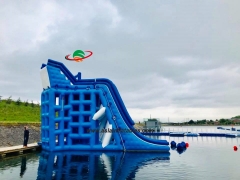 Attractive Appearance The Biggest Tuv Aquatic Sport Platform water park floating toy for child and adult customized inflatable water slide