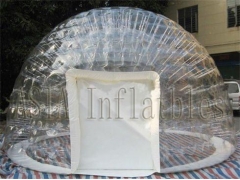 Doble capas claro burbuja inflable tienda