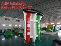 6 asientos inflables barco de peces voladores