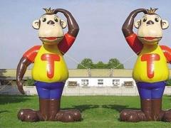 Nueva llegada Mono inflable personalizado gigante para la publicidad al aire libre