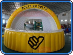 tienda de campaña inflable de rount du soleil