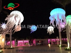 Hanging jellyfish aquarium led decoration