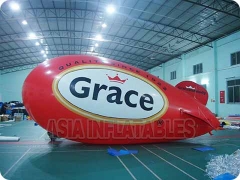 globo inflable de helio rojo dirigible