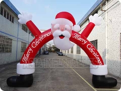 Arco inflable de Santa Claus de Navidad