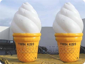 6mH Cute Inflatable Ice Cream Model