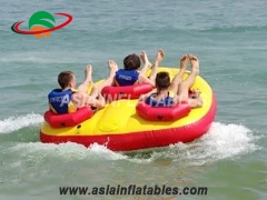 Tubo de barco remolcable para esquí acuático inflable personalizado para deportes acuáticos de 3 personas en las ventas