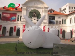 conejo de arte inflable