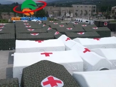 excelente calidad Tienda de campaña inflable de PVC para ejercicios médicos de respuesta a emergencias con precio al por mayor