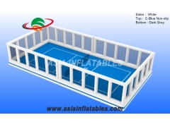 Cancha de pickleball flotante inflable