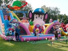 Fantastic Fun PAW Patrol Fun World Jumping Inflatable Playground For Sale