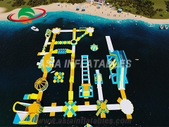 Parque temático acuático flotante inflable al por mayor