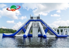 Tobogán inflable flotante para parque acuático