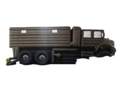 Camión militar inflable